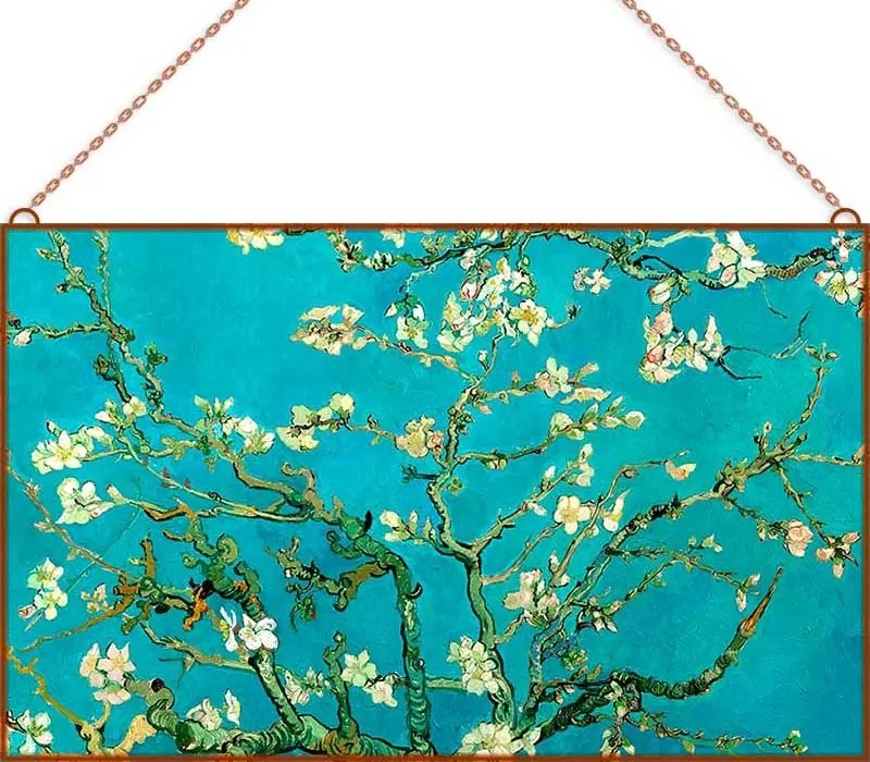 Van Gogh-Almond Blossom üvegkép, falikép