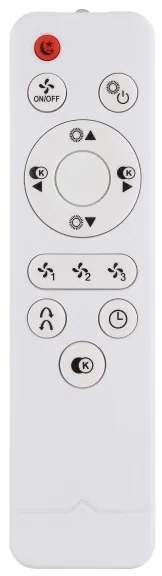 Globo 03651 - LED Mennyezeti lámpa ventilátorral GATIAN LED/30W/230V fekete + távirányító