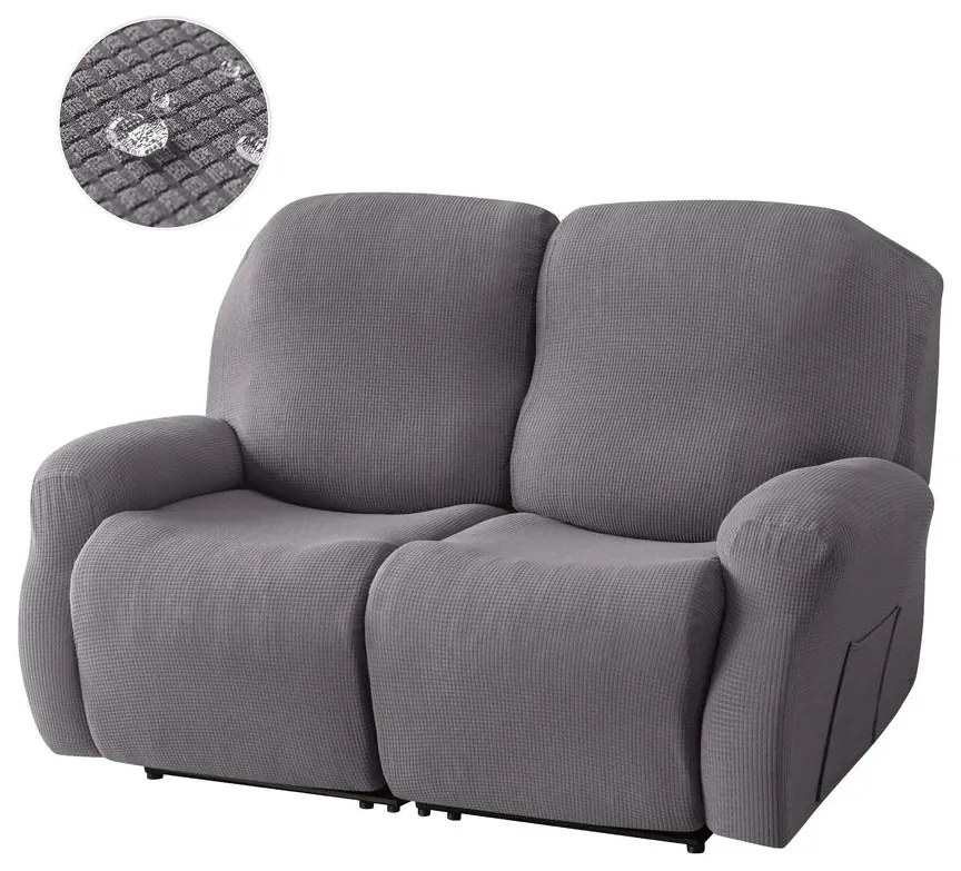 Relax Fotel Huzat (enyhén vízlepergető, 2 üléses, sötétszürke, rugalmas)
