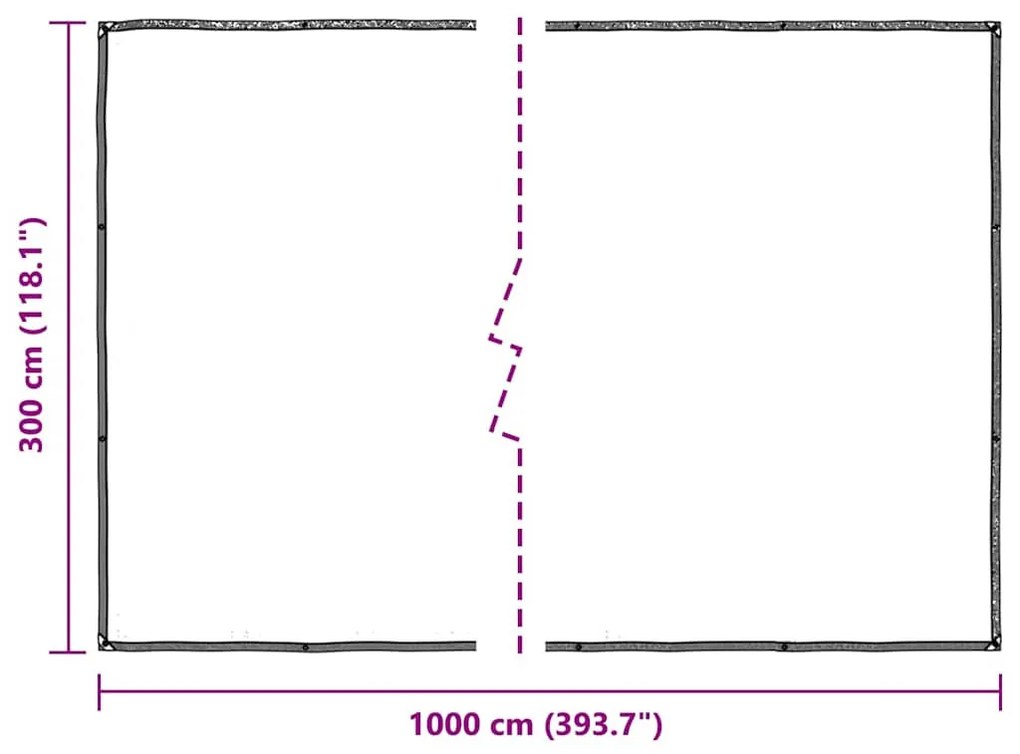 növénytakaró fülekkel 3x10 m polietilén