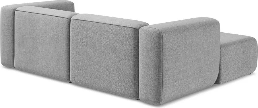 Világosszürke sarokkanapé (bal oldali-heverő résszel) Ekahi – Makamii