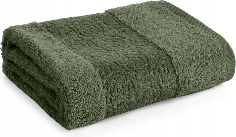 Fürdőlepedő 30X50 c. zöld, dombornyomott bordó-rózsaszín