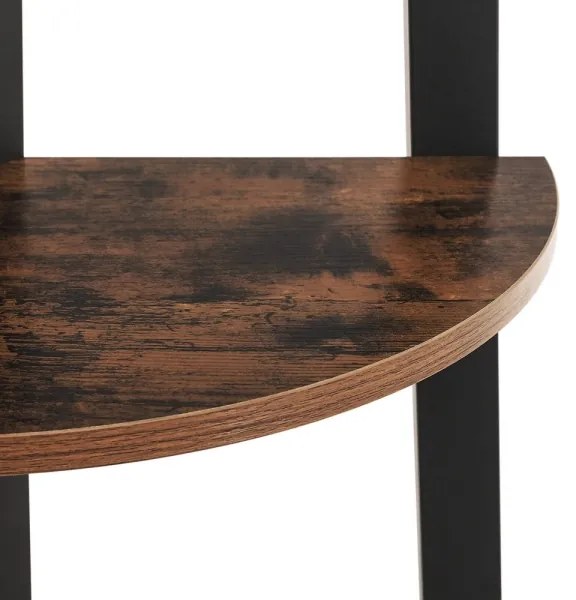 NAVARO könyvespolc barna/fekete