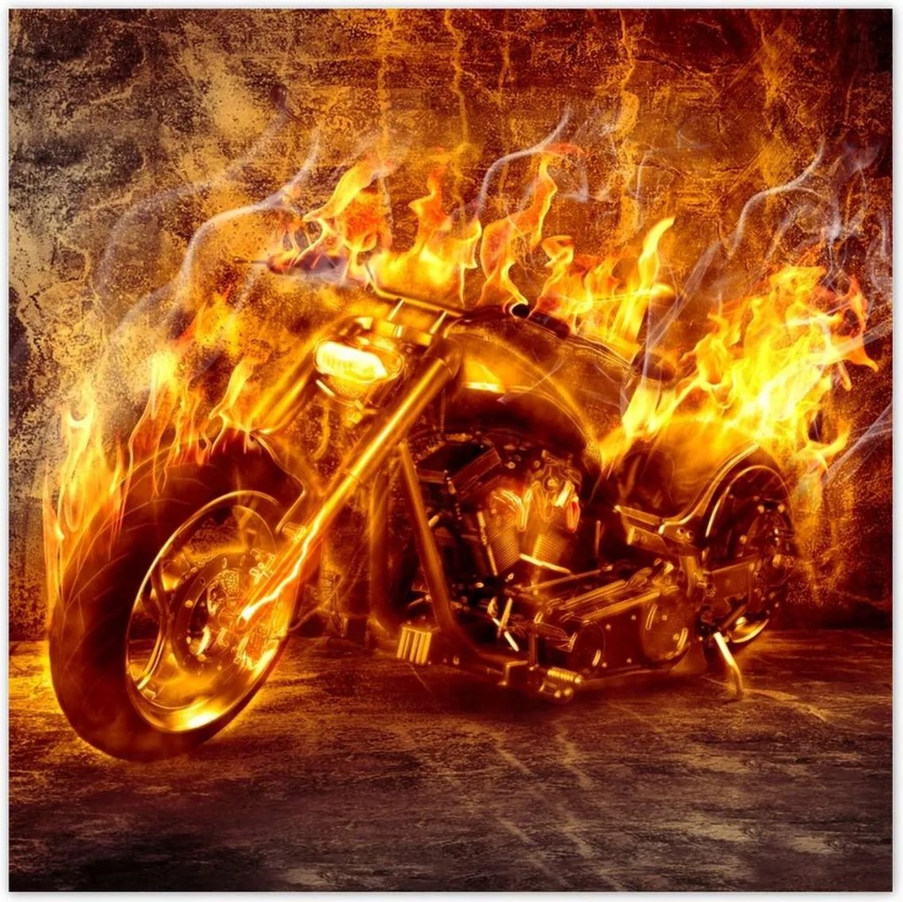 Poszterek 140x140 Chopper a tűzben