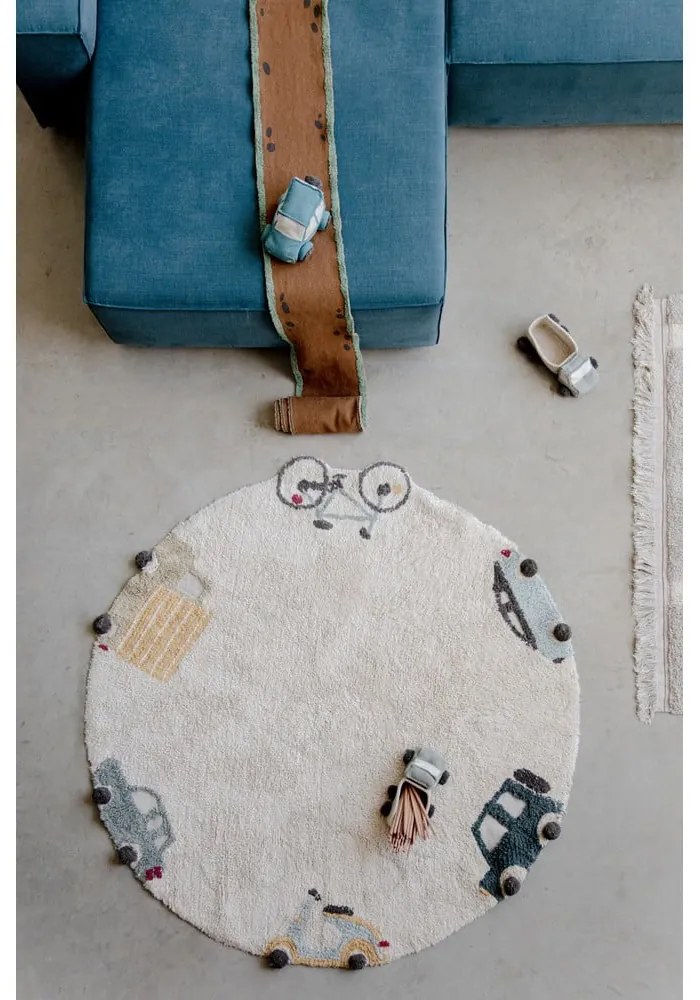 Textil játéktároló kosár szett 2 db-os 24x14x8 cm Truck – Lorena Canals