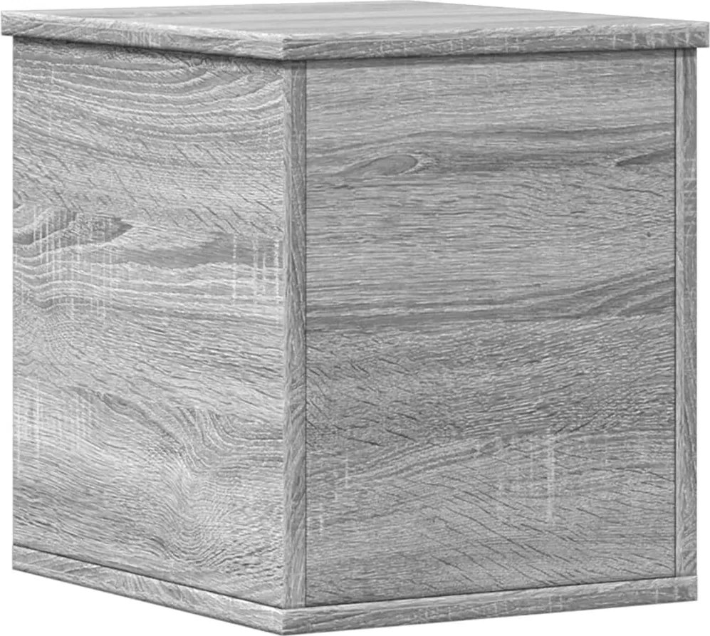 vidaXL szürke sonoma színű szerelt fa tárolóláda 30 x 35 x 35 cm