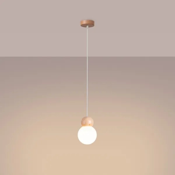 Sollux SL.1390 - Csillár zsinóron PEKKA 1xG9/8W/230V fehér