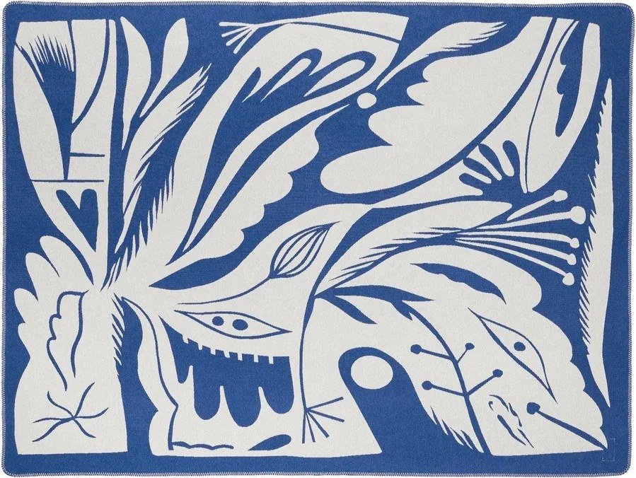 Kék takaró 165x200 cm Lino – noo.ma