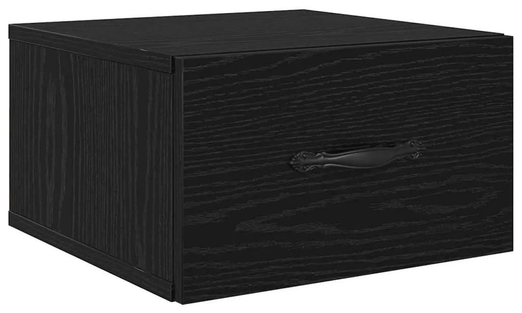 Éjjeliszekrény fiókkal Musta tammi 35 x 35 x 20 cm Faanyag