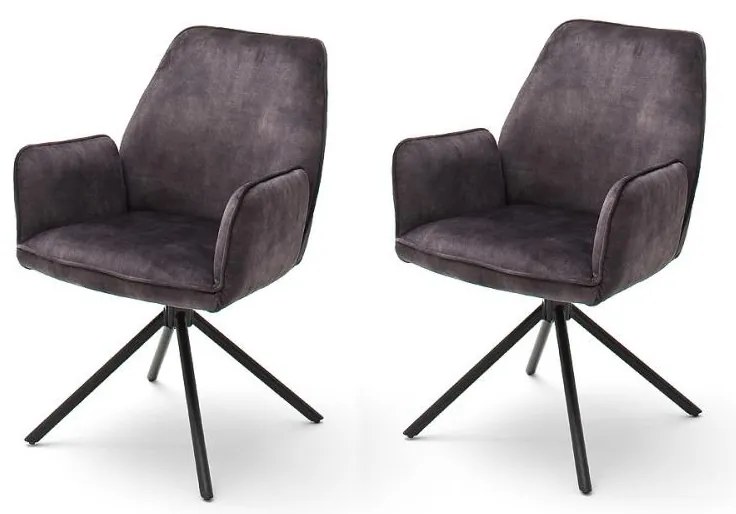 NEXORO étkezőszék 2 db antracit