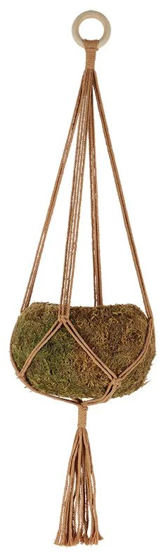 Makramé virágtartó, 71 cm
