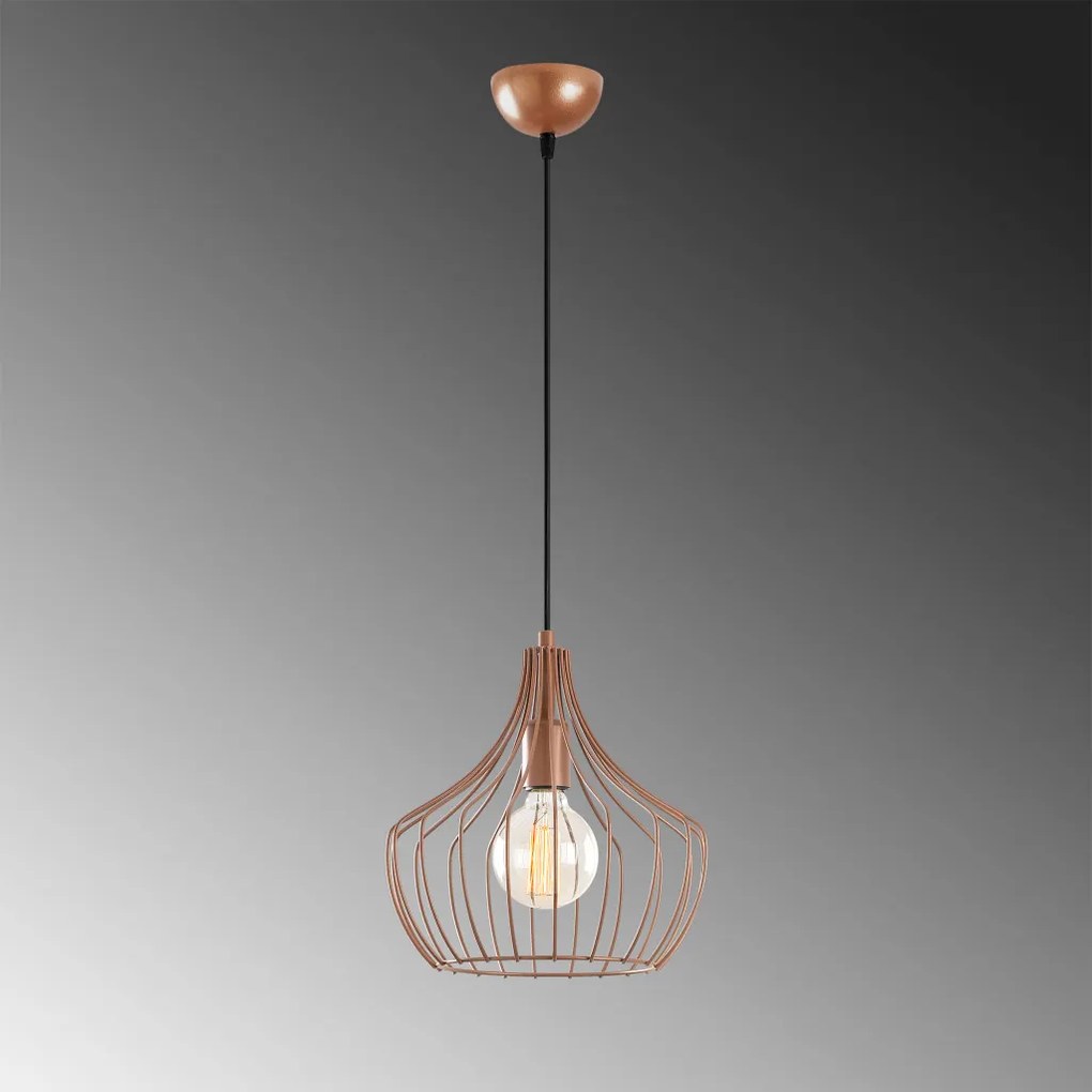 Mezopotamya N-1278 réz fém függőlámpa, Ø27 cm