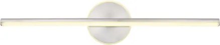Globo 41924N Fali könnyű fém nikkel matt, akril fehér, IP44, szélesség x magasság: 608x130 mm, Mélység: 74 mm, LED 10W 230V, 980lm forrás, 720lm kimenet, 4000K