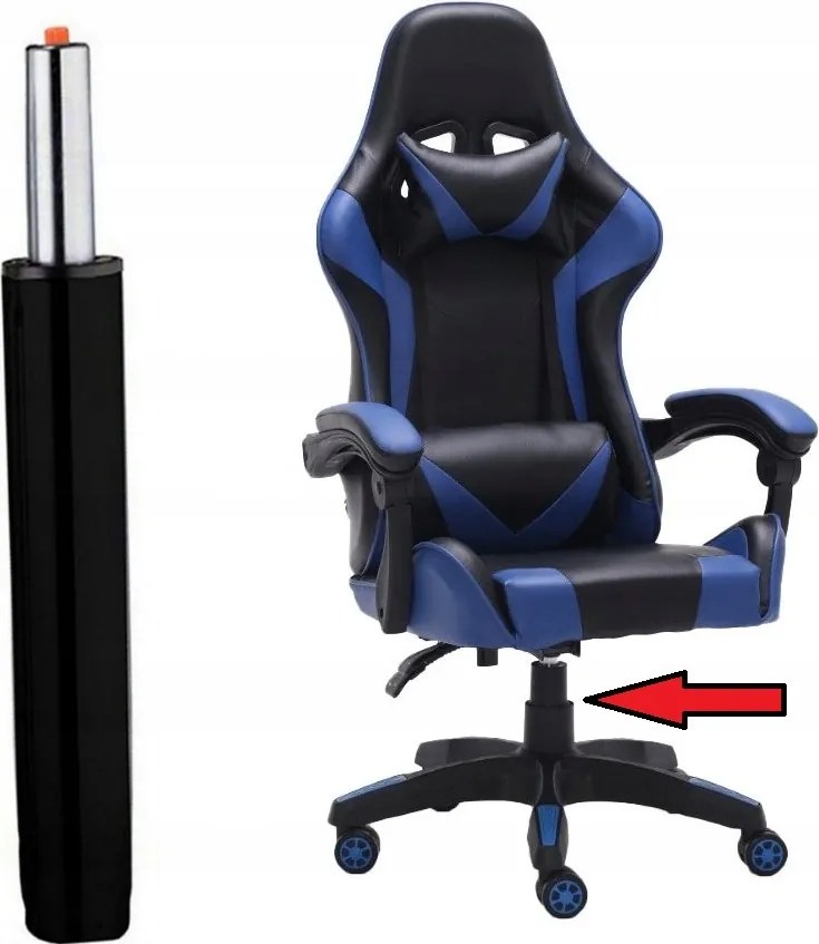 Szék munkahenger gázlift 235 mm, 120 Kg teherbírás