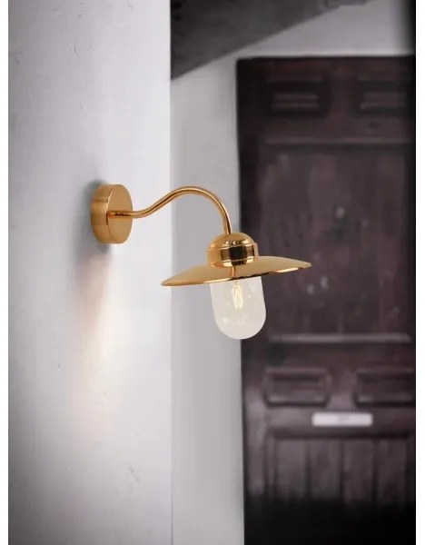 Nordlux - Kültéri fali lámpatest LUXEMBOURG 1xE27/60W/230V IP54 réz