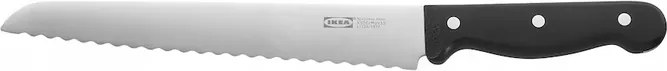 Kenyérvágó kés 23 cm rozsdamentes acél Ikea Vardagen sötétszürke