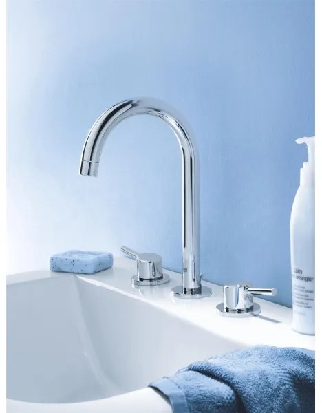 GROHE 20216001 - CONCETTO DN 15 háromlyukú mosdócsaptelep, L méret, króm