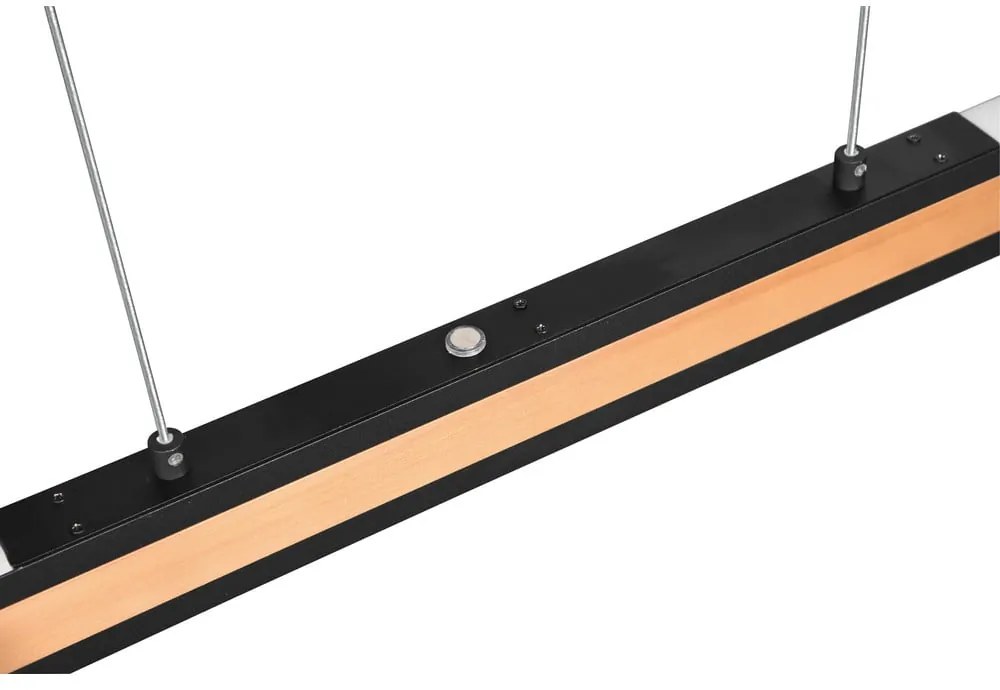 Fekete-natúr színű LED függőlámpa Deacon – Trio