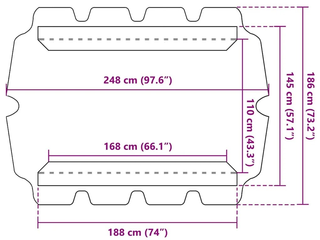 krémszínű csere ponyva kerti hintaágyhoz 188/168 x 145/110 cm