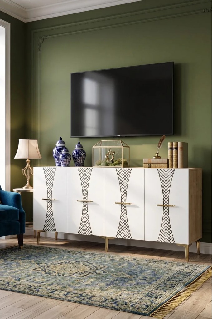 Slim 150 - Sapphire Oak, White, Gold