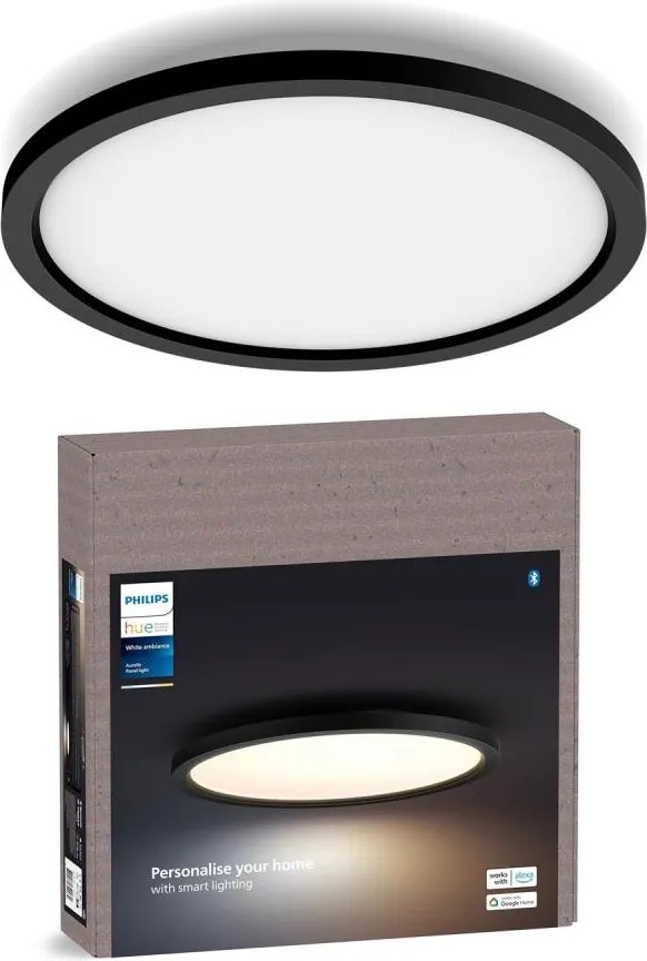 Philips - LED dimmelhető mennyezeti lámpatest Hue AURELLE LED/21W/230V átm. 39,5 cm fekete