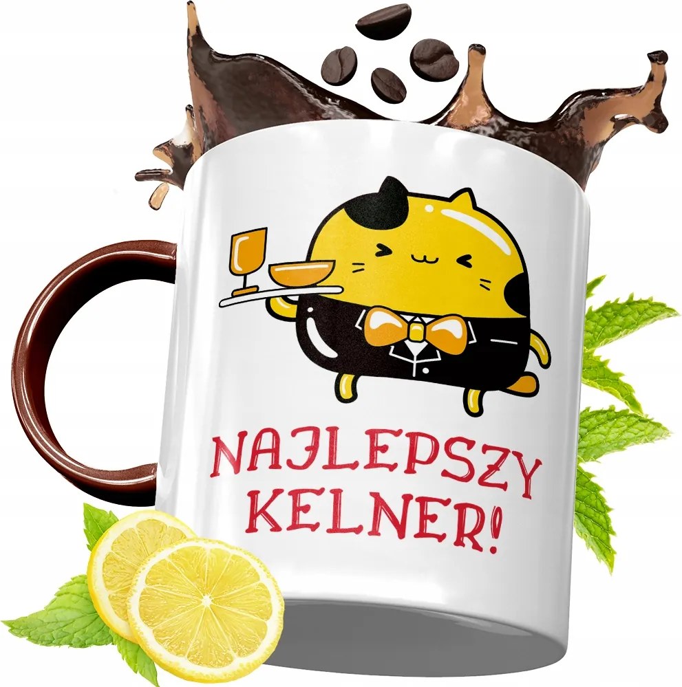 Bordó Bögre Pincérnek Születésnapra Ajándék fényképes nyomtatással