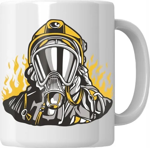 Bögre Tűzoltó Grafika Ajándék Tűzoltó Ajándék