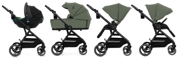 KINDERKRAFT SELECT - Kombinált 2 az 1-ben babakocsi YOXI Mystic zöld
