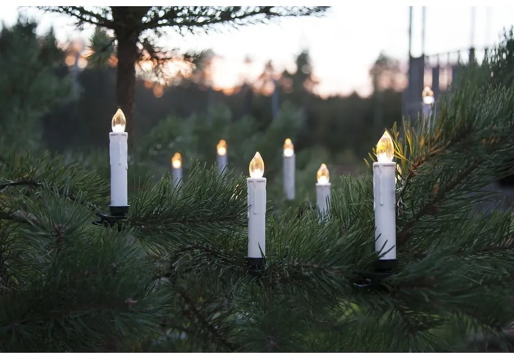 Shaft 10 db-os LED gyertyakészlet távirányítóval, magasság 13,5 cm - Star Trading