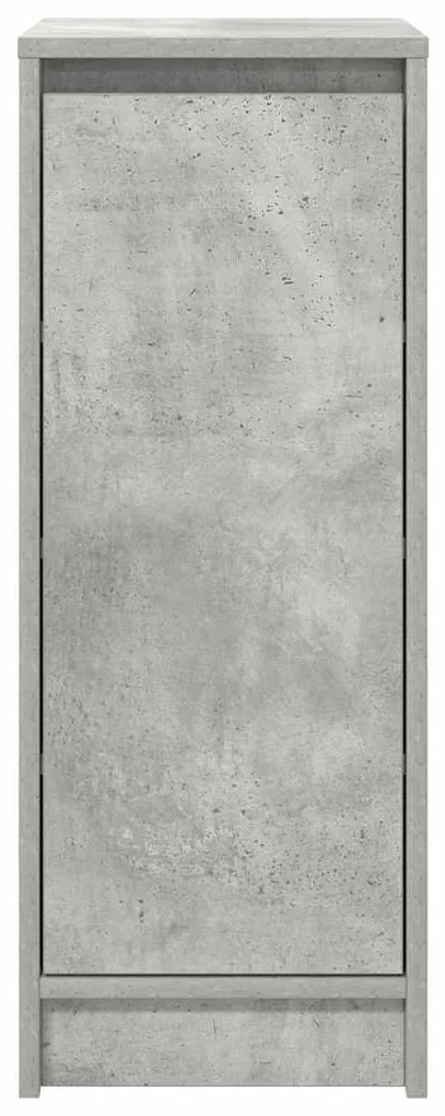 betonszürke szerelt fa cipőszekrény 29,5x34x76 cm