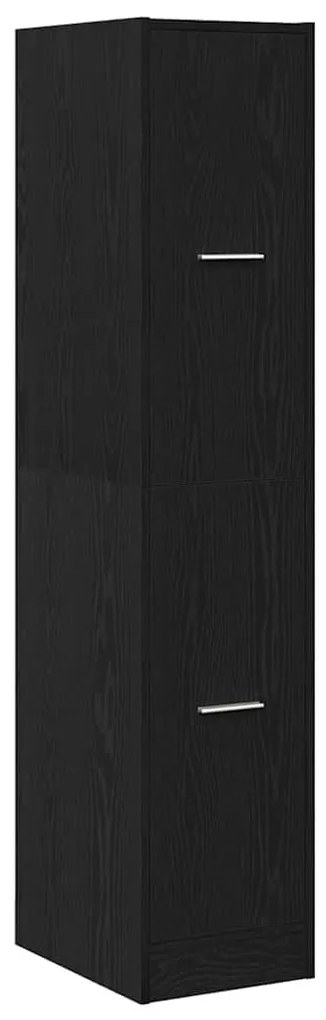 fekete tölgyfa patikusszekrény 30 x 41 x 144,5 cm
