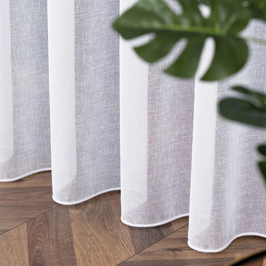 Kész Függöny 350X170 Batiszt Len Szalag Wave Ólom Török Prémium