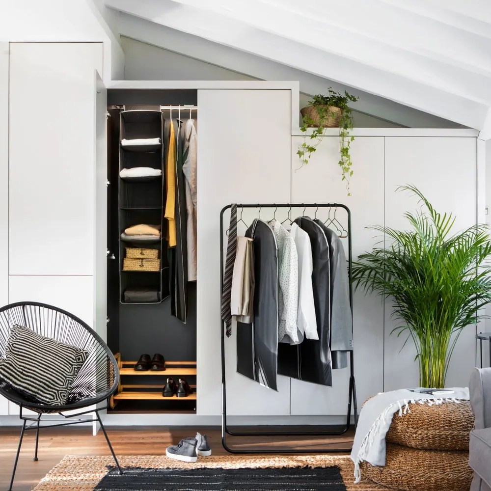 Garment So fekete függő rendszerező, 6 rekesszel - Compactor