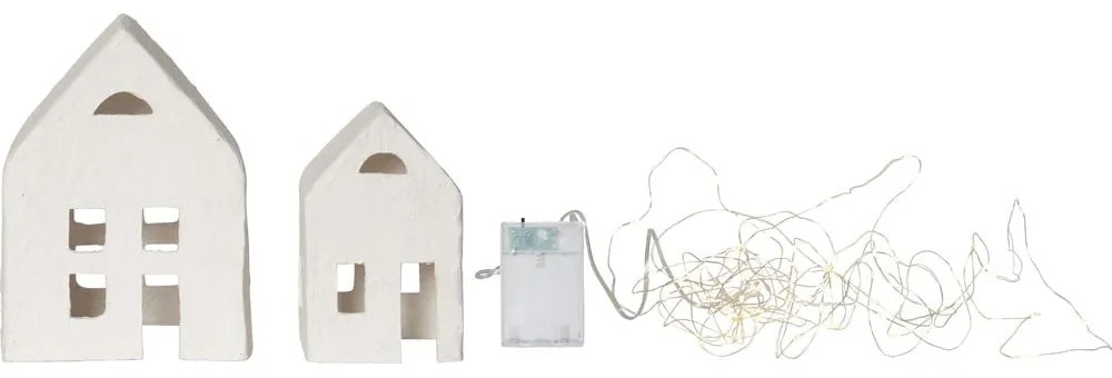 Fehér karácsonyi fénydekoráció szett 2 db-os Plain – Star Trading