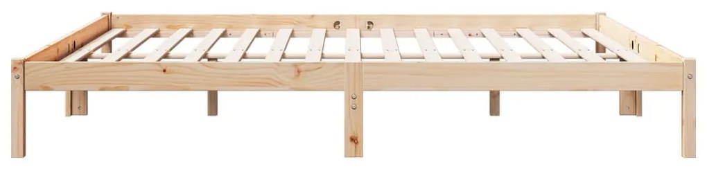 tömör fenyőfa extra hosszú ágykeret matrac nélkül 200 x 220 cm