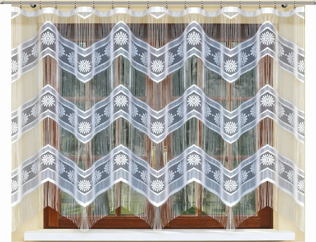 Mg Spagetti Függöny 2070 Zsinór 300x160 Fehér szalag