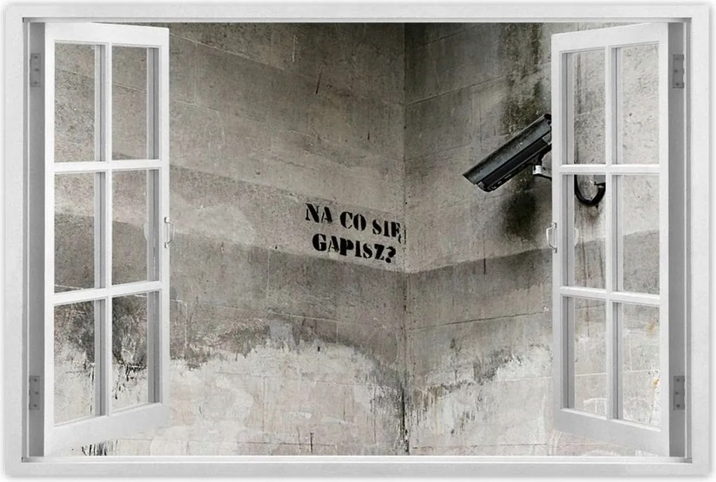 Poszterek 120x80 Banksy Mit bámulsz