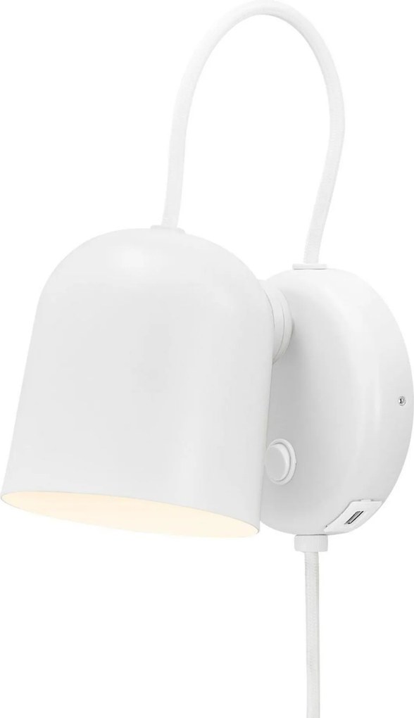 Nordlux Angle fali lámpa GU10 fehér/szürke Usb porttal 2120601001