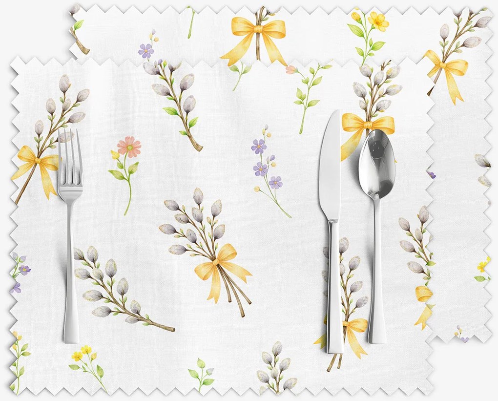 Goldea tavaszi teflonos reggeliző alátét - barka mintás - 2db 30 x 40 cm