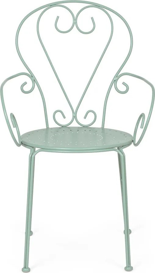 Mentazöld fém kerti szék Etienne – Bizzotto