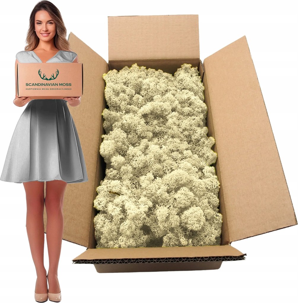 Moha rénszarvas norvég dekoratív élő díszes natúr 500g