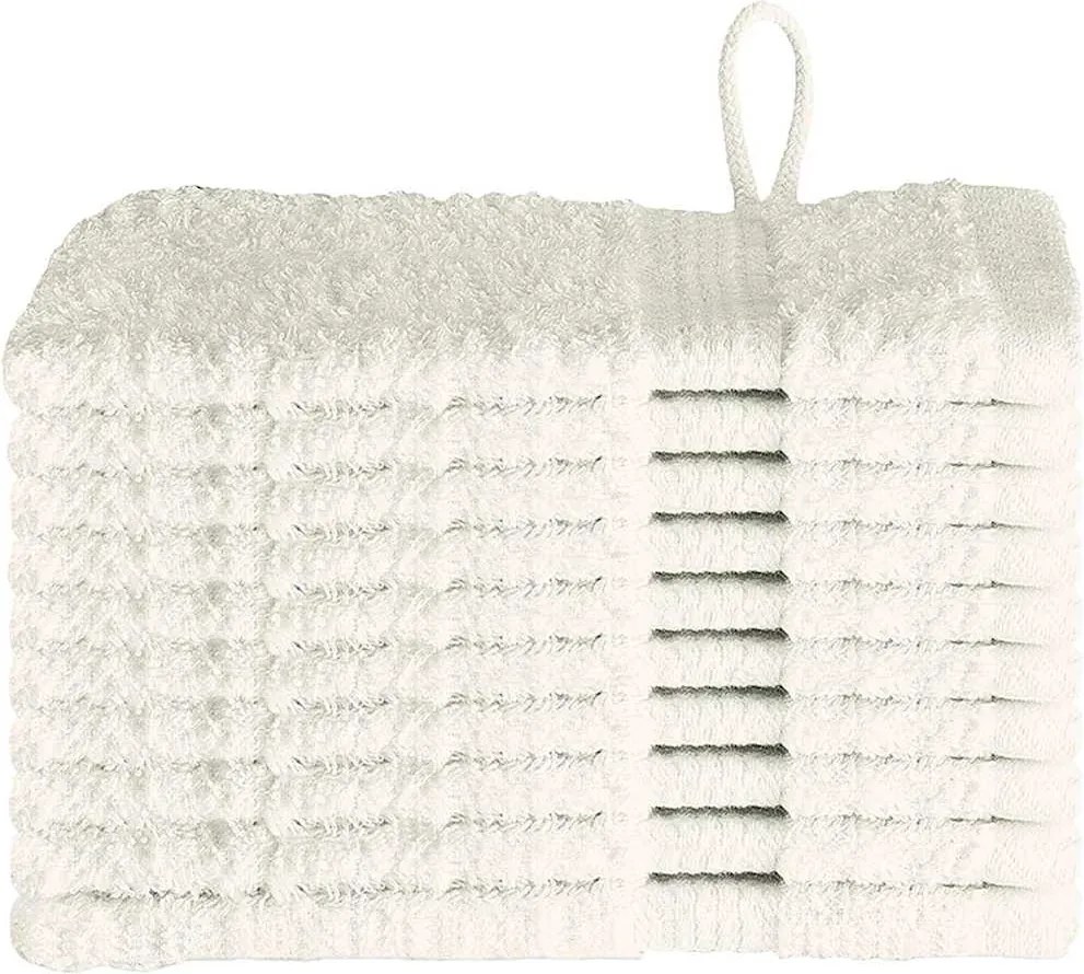 vidaXL Vendégtörölköző SOLUND 10 pcs Krém 15 x 21 cm 550 gsm