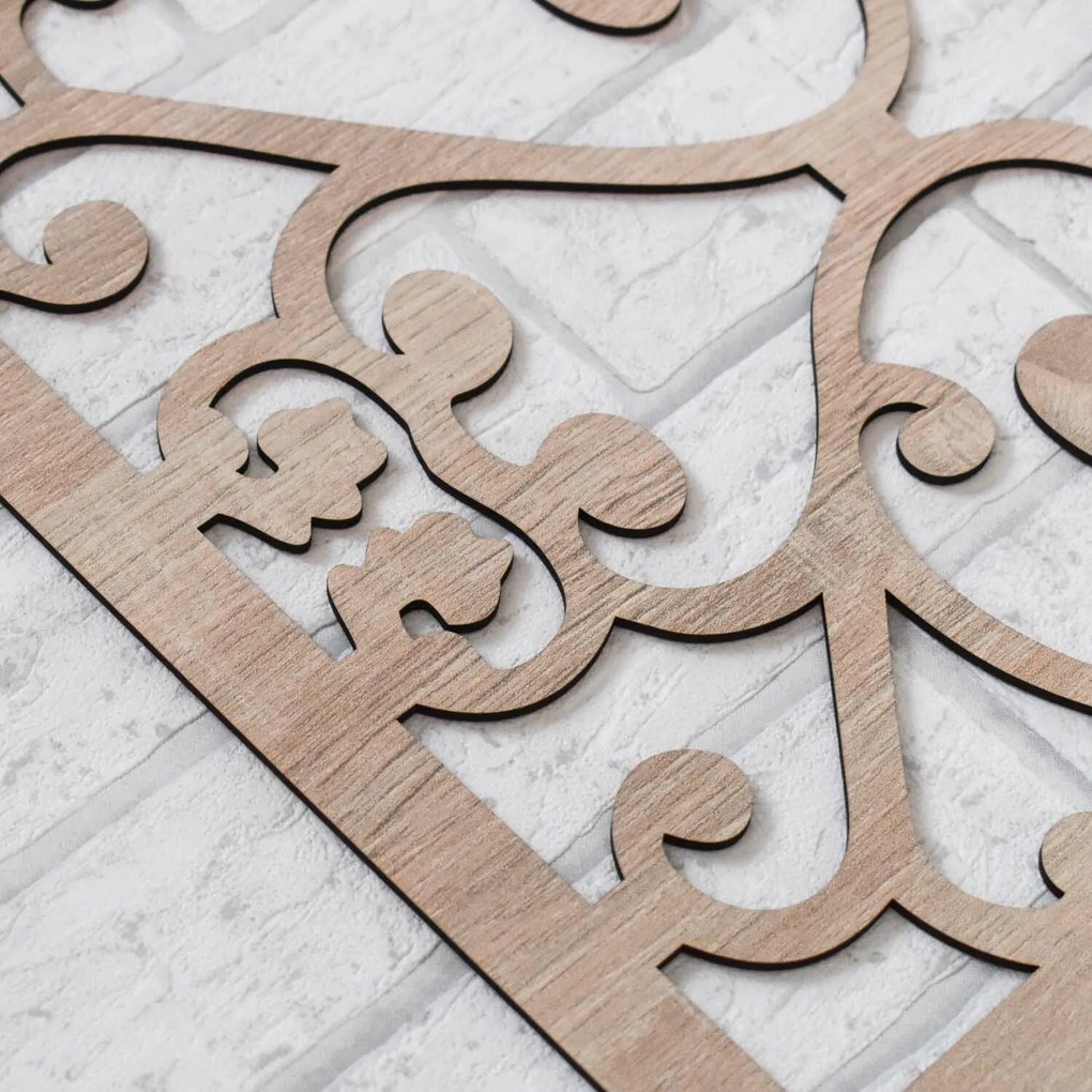 DUBLEZ | 3D falpanel a nappaliba - Rusztik