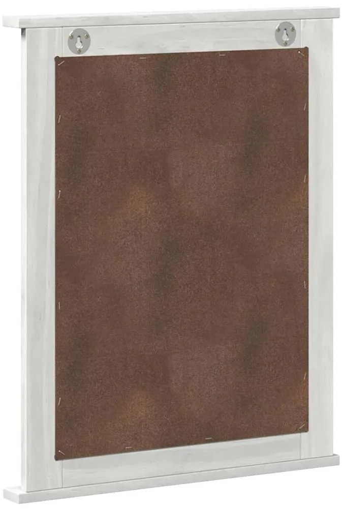 Tükör tükörrel VIGO Fehér 55.5 x 5 x 70 cm Tömör fenyőfa