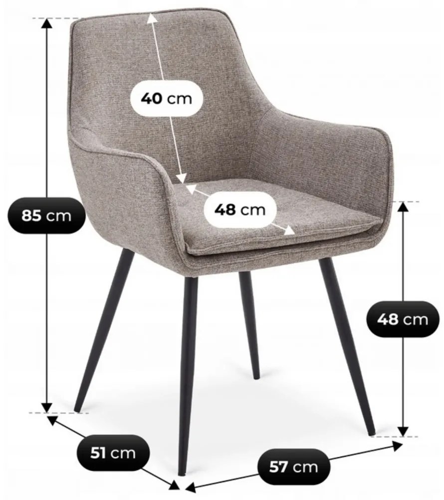 Barna Szövet Étkezőszék. EDRICK