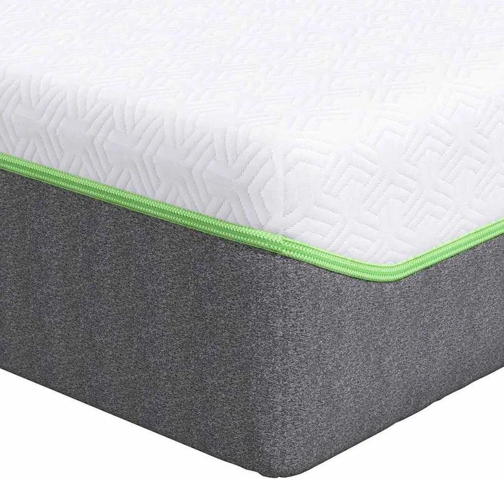 vidaXL Matrac Fehér és Szürke 70 x 200 cm Jacquard szövet