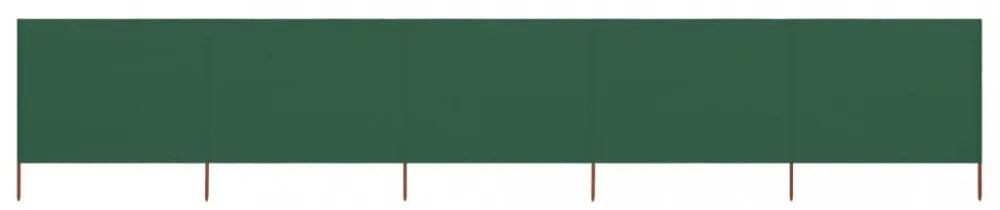 zöld 5-paneles szövet szélfogó 600 x 160 cm