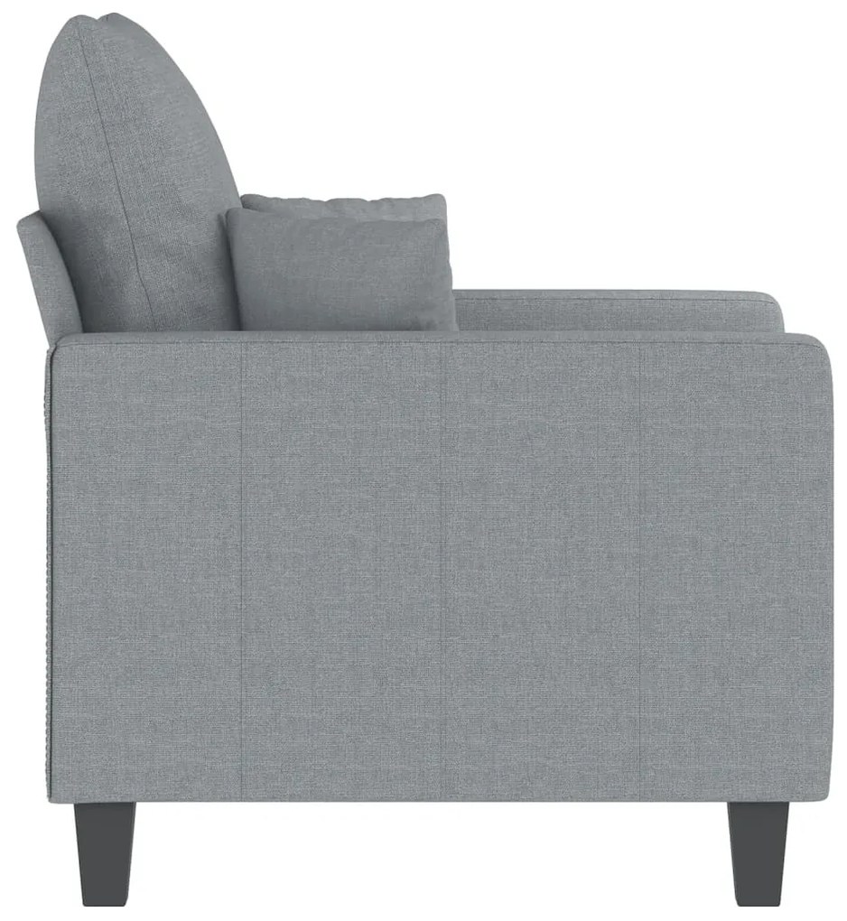 világosszürke szövet kanapéfotel 60 cm