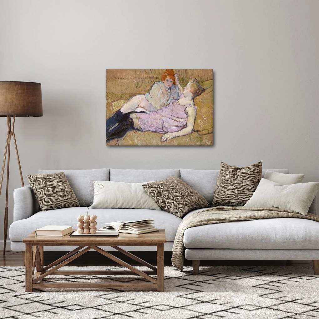 Kép - Henri de Toulouse-Lautrec, The Sofa, reprodukciók (70x50 cm)