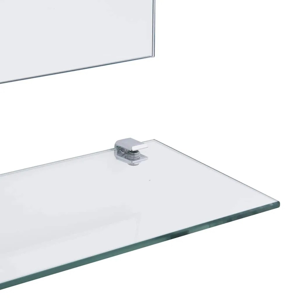 edzett üveg falitükör polccal 100 x 60 cm